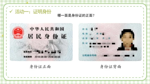 统编版六年级上册2.3《公民意味着什么》第二课时 《认识居民身份证》 课件（共24张PPT，含内嵌视
