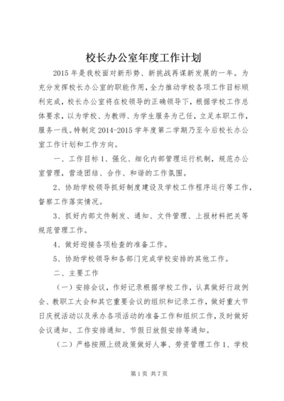 校长办公室年度工作计划.docx