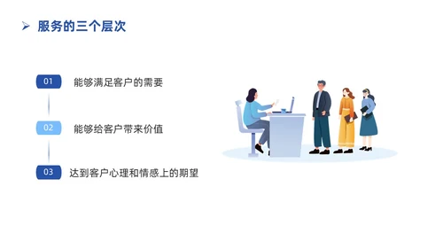 蓝色简约插画银行服务礼仪培训PPT银行培训PPT