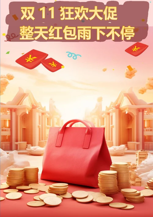 双11狂欢大促双十一海报
