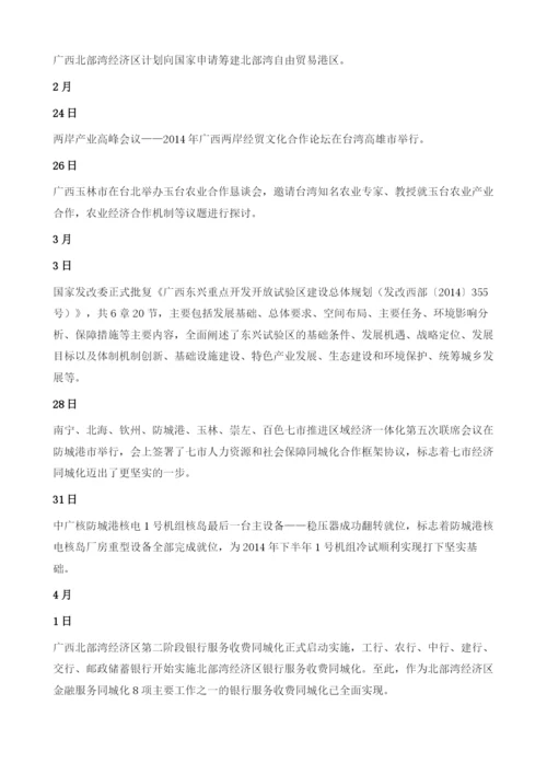 上半年广西北部湾经济区大事记.docx