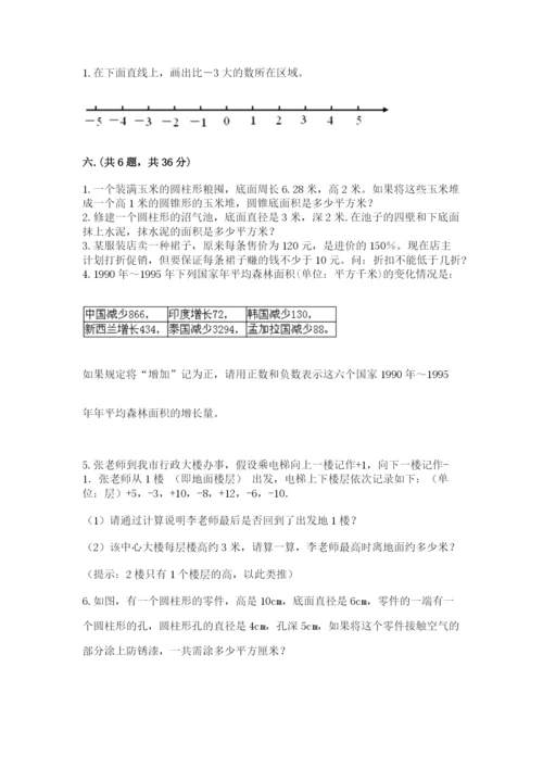 青岛版六年级数学下学期期末测试题【精练】.docx