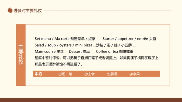 中西方餐桌礼仪茶道培训PPT模板