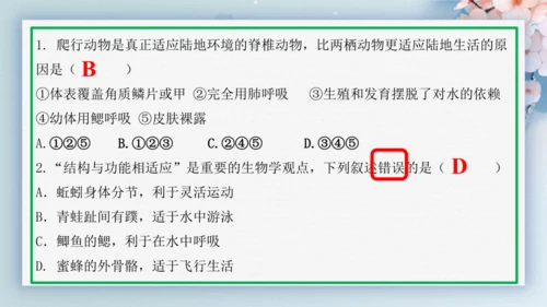 2.2.2脊椎动物（第2课时两栖动物和爬行动物）-七年级生物上册同步优质备课系列（人教版2024新教