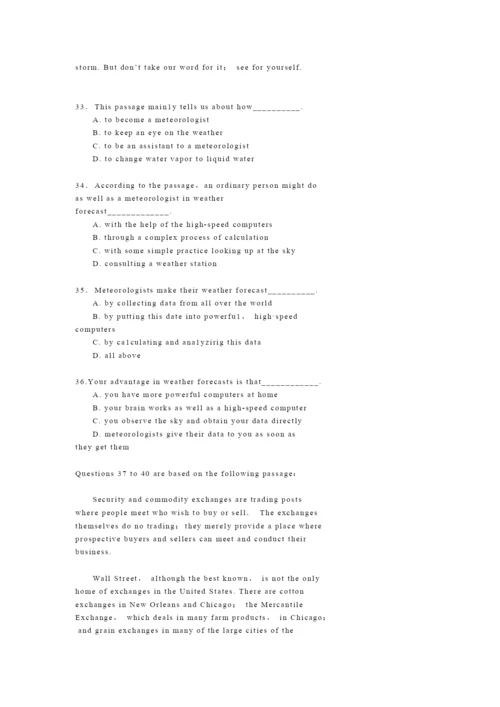 MBA英语模拟试题(DOC-14页).docx