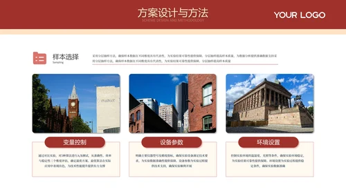 红色系课题研究毕业答辩PPT模板
