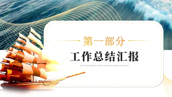 绿色烫金实拍励志工作总结乘风破浪开拓未来工作汇报模板PPT