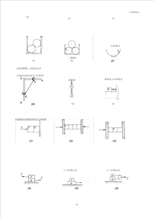 初中物理最全受力分析图组0004