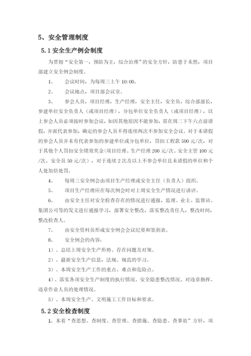 项目安全生产管理策划书.docx