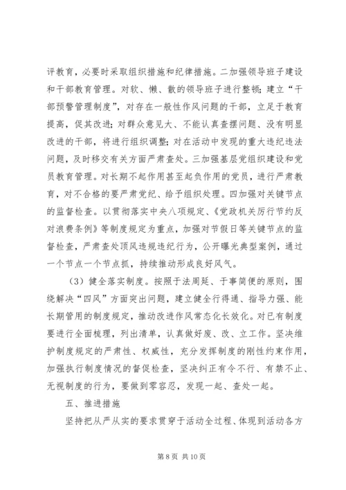 党的群众路线活动实施方案.docx