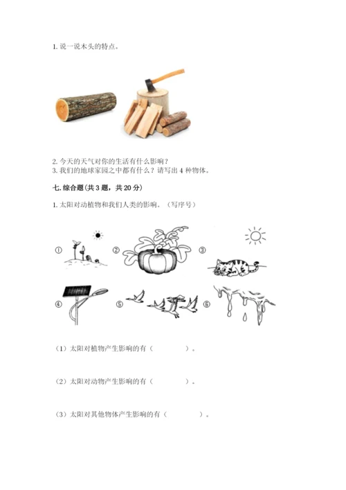 教科版小学二年级上册科学期末测试卷附参考答案【轻巧夺冠】.docx