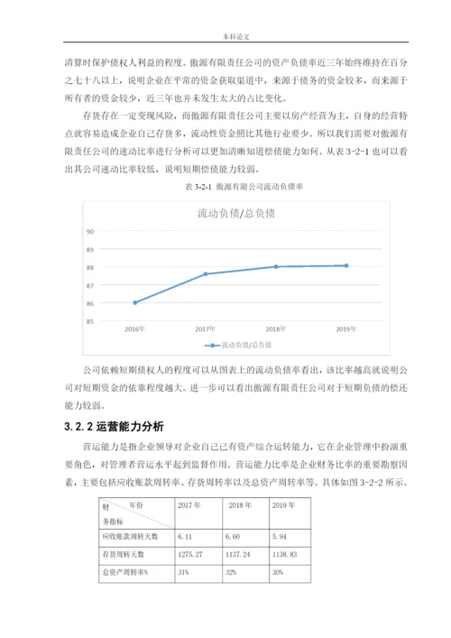 166020317_宋怡霖_[论文]傲源有限责任公司筹资风险问题研究.docx