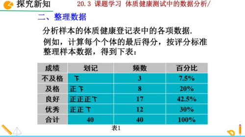 20.3课题学习 体质健康测试中的数据分析