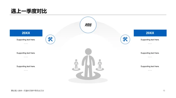 蓝色商务销售部门工作总结PPT案例