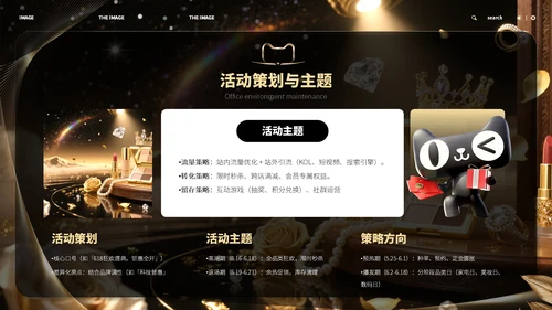 黑金色618商务风宣传策划ppt