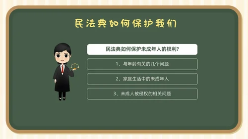 民法典进校园学生学习民法典法律知识教育PPT课件