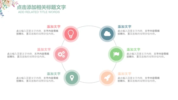 清新花朵妇联妇女之家工作总结汇报PPT