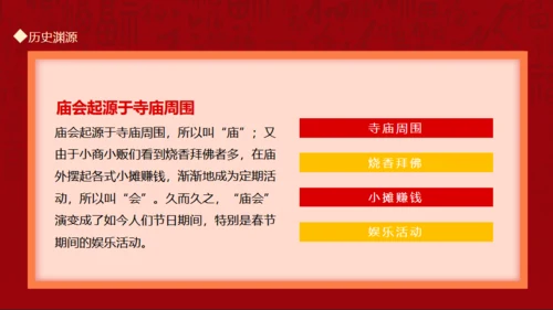 新春庙会民俗文化通用PPT模板