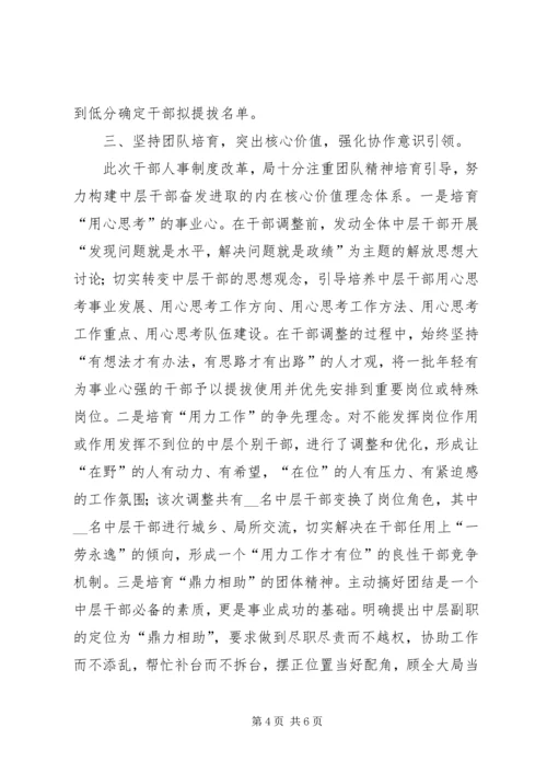 人事制度改革经验交流材料.docx