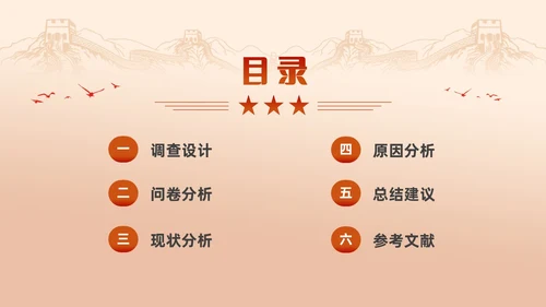 红色渐变大学思政实践报告PPT思政课