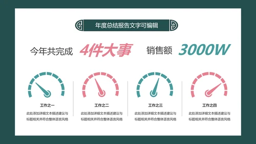 简约小清新工作总结计划PPT模板