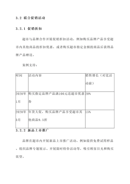 超市品牌赞助活动方案
