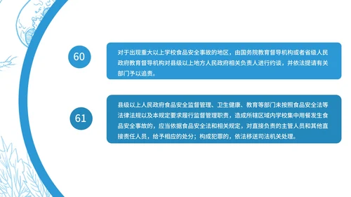 蓝色简约风食品安全管理PPT模板