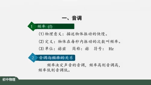 人教版 初中物理 八年级上册 第二章 声现象 2.2 声音的特性 课件（共24张PPT）