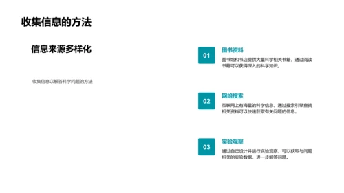 科学问题解答法PPT模板