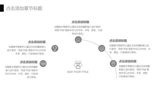 无色主义设计风格商务通用PPT模板