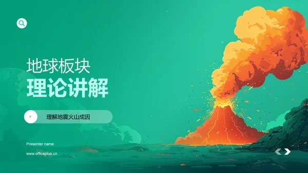 地球板块理论讲解PPT模板
