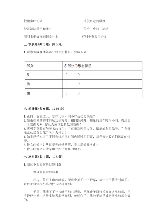 教科版小学科学三年级下册 期末测试卷word版.docx
