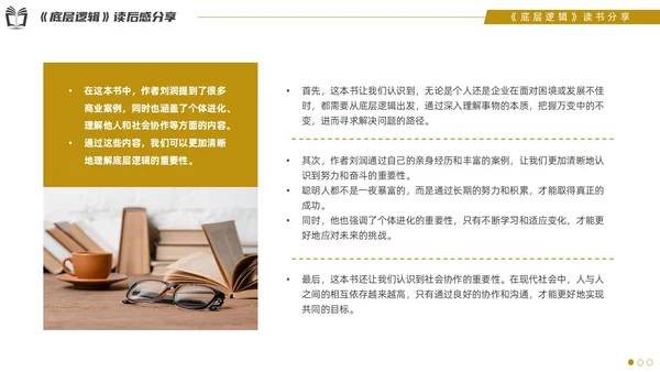 实拍风底层逻辑读书分享PPT