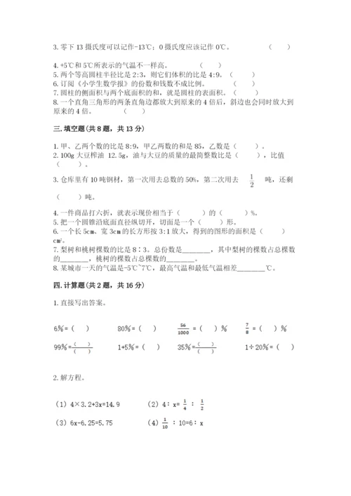小升初六年级期末测试卷标准卷.docx