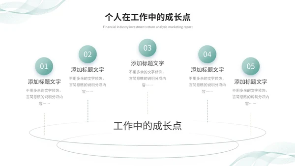 清新简约转正述职报告工作总结工作汇报ppt模板