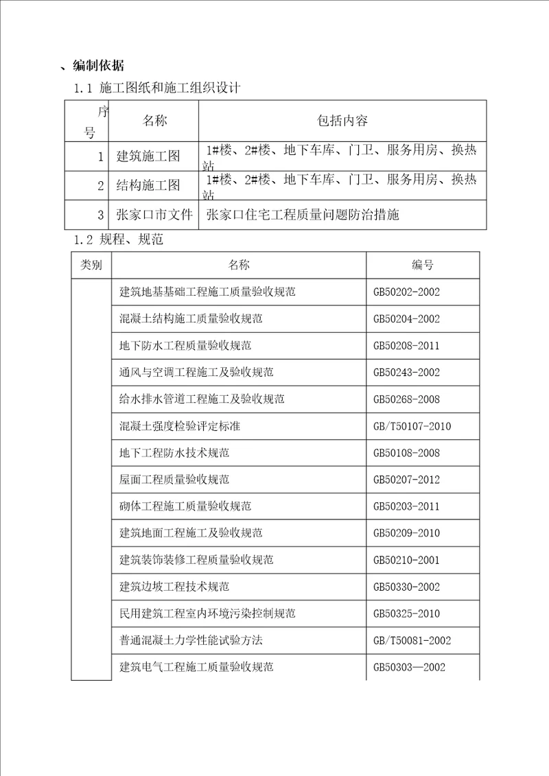 西山枫景住宅工程常见问题防治方案及措施