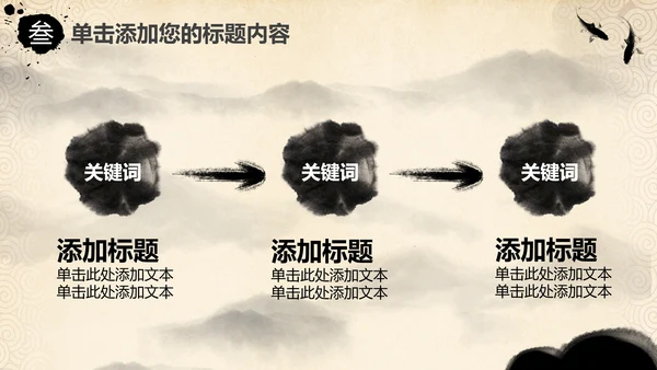 打开卷轴画轴中国风水墨动态PPT模板