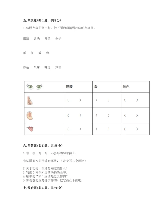 教科版一年级下册科学期末测试卷【各地真题】.docx