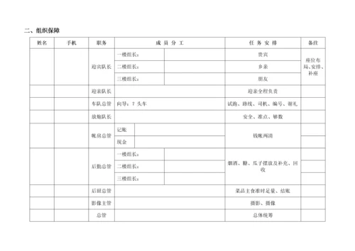 超级最全最棒婚礼流程表(完全是原版自创).docx