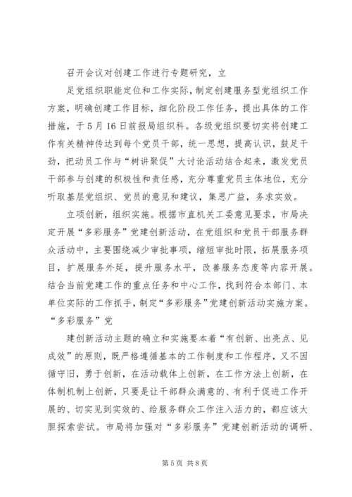 局创建四强党组织活动工作意见 (4).docx