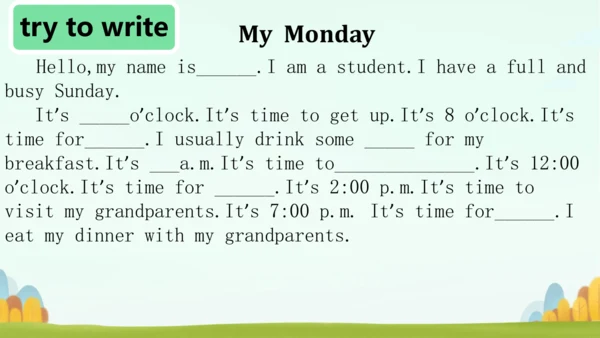 Unit2 What time is it ？PartA Let's learn and Let's