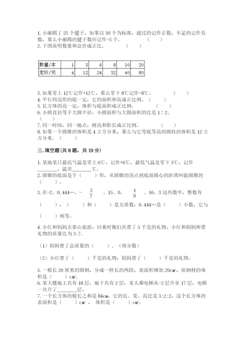 人教版六年级下册数学期末测试卷【满分必刷】.docx