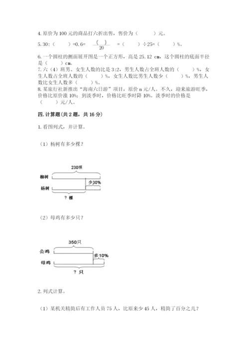 苏教版六年级下册数学期中测试卷（典型题）.docx