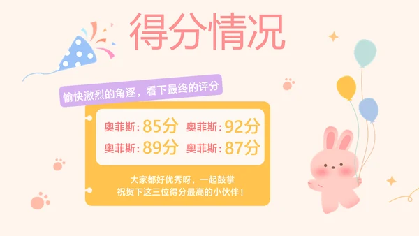 粉色趣味卡通风企业员工生日会