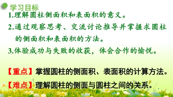 圆柱的表面积（课件）-六年级下册数学人教版(共49张PPT)