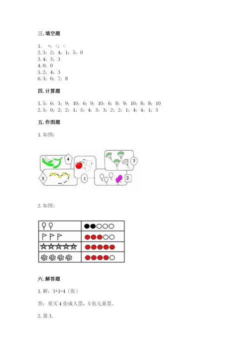 北师大版一年级上册数学期中测试卷附完整答案【名校卷】.docx