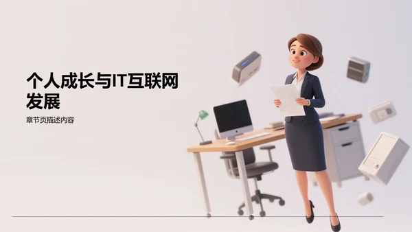 灰色3D风转正答辩述职