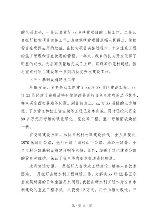 乡镇长个人工作述职总结.docx