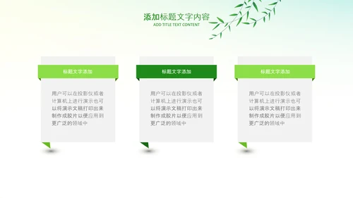 绿色小清新植树节植树造林环保PPT模板