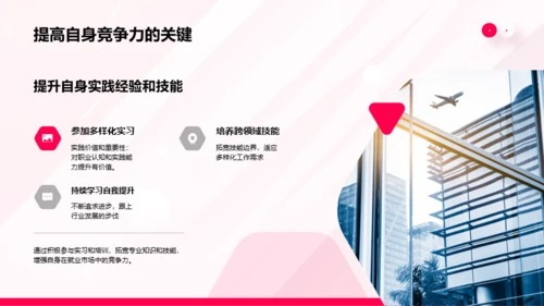 粉色简约风大学生职业生涯规划书